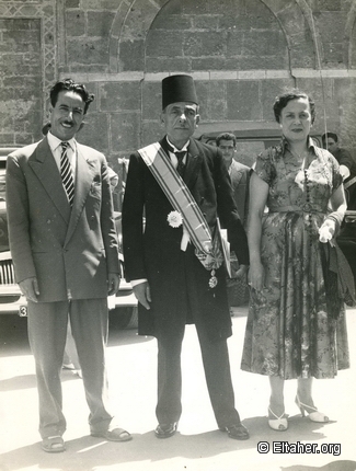 1956 - Mr. and Mrs. Eltaher with Allala Laouiti